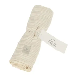 Nanami Diaper - Stripe - 60 x 60 cm - Dark Sand