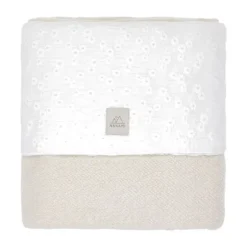 Nanami Embroidery Swaddle - 100 x 135 cm - Off White