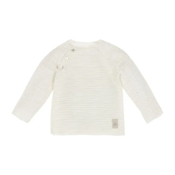 Nanami Top - Mouselin - Maat 50/56 - Stripe Off-White/Beige