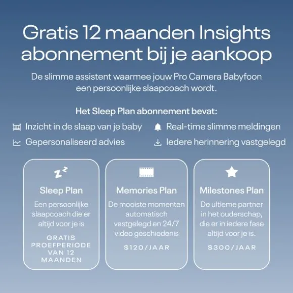 Nanit Pro Camera Babyfoon - Met App + Flex Stand & Breathing Band