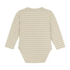 Noppies Navi Overslagromper - Stripe - Maat 44 - Offwhite
