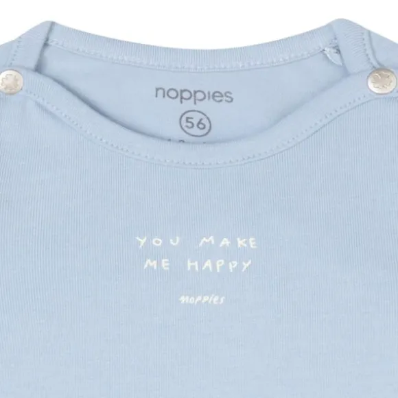 Noppies Neisse Lange Mouwen T-shirt - Blue Fog - Mt. 44