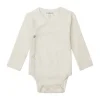 Noppies Nino Romper - Rib - Oatmeal - Mt. 62