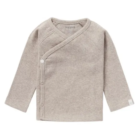 Noppies Rib Nanyuki Shirt Taupe Melange Mt. 50