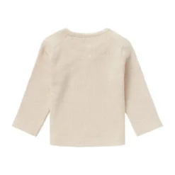Noppies Rib Natal T-shirt Lange Mouwen Oatmeal Mt. 44