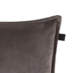 Overseas Middlestitch Kussen - 60 x 60 cm– Velours – Beige