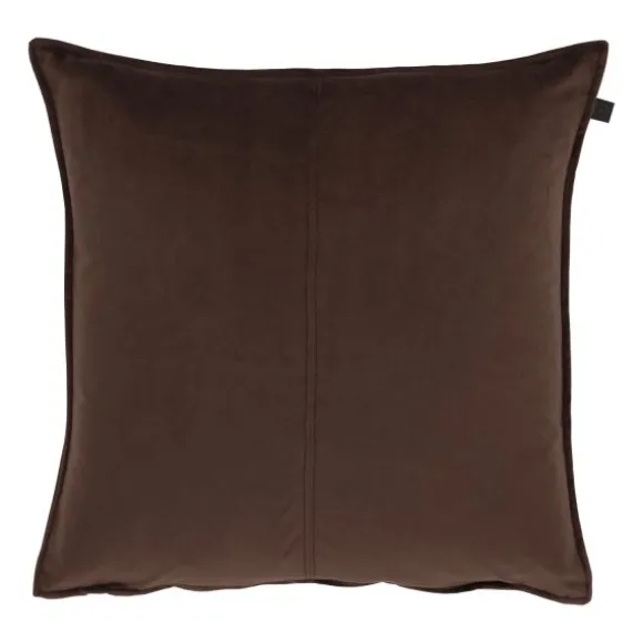 Overseas Middlestitch Kussen- 45 x 45 cm - Velours – Off White
