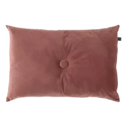Overseas Velours Button Kussen - Rose Dust