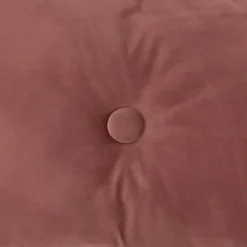 Overseas Velours Button Kussen - Rose Dust