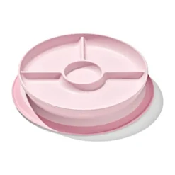Oxo Tot Stick & Stay Bord met 3 vakjes - Blossom
