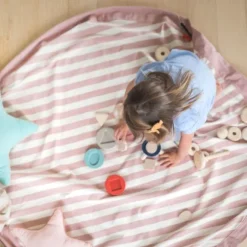 Play & Go Stripes Speelzak Pink