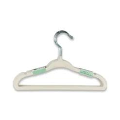 Puck Kledinghanger - Antislip - 6 Stuks - Ecru