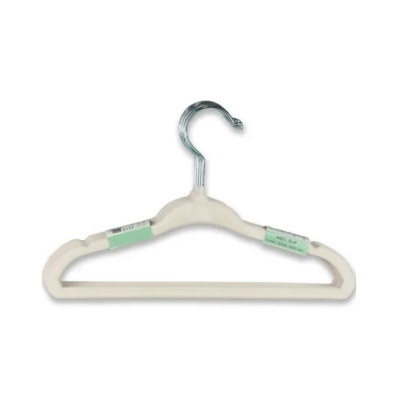 Puck Kledinghanger - Antislip - 6 Stuks - Ecru