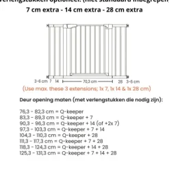 Qute Deurhekje Q-keeper zwart