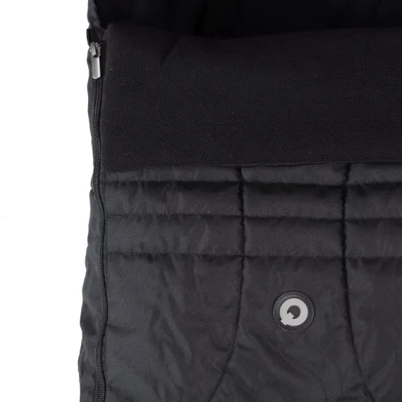 Qute Q-Cocoon Fleece Voetenzak - Zwart