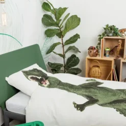 Snurk Dino Dekbedovertrek 140 x 200/220 cm