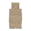 Snurk Twirre Flanel Dekbedovertrek - 140 x 200/220 cm - Sand Beige