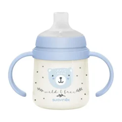 Suavinex Wild & Free Beker Met Handvaten - 150ml - 6Mnd+ - Blauw