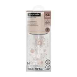 Suavinex Wonderland SX Pro Fles Glas - Medium Flow - 240ml - Blauw