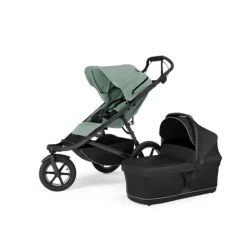 Thule Urban Glide 3 Kinderwagen 4-in-1 - Mid Blue | Thule Maple Autostoeltje - Mid Blue | Thule Alfi Isofix Base