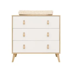 ToiToiKids Jort Commode met Laden - Wit/Naturel