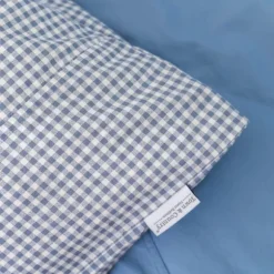 Town & Country Gingham Dekbedovertrek - 140 x 220 cm - Old Blue