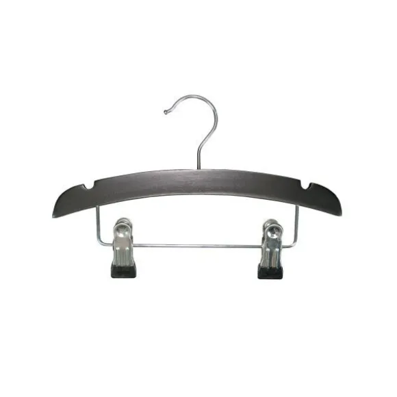 TWF Kledinghanger Met Clips - 3 Stuks - Hout Wit