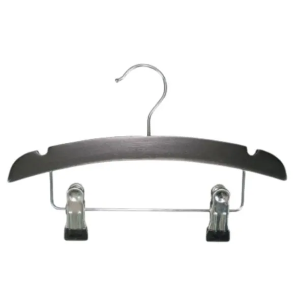 TWF Kledinghanger Met Clips - 3 Stuks - Hout Wit