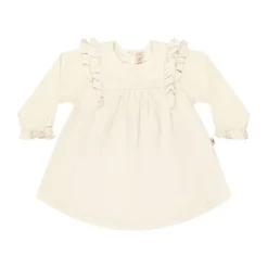 UAUA Angel Wings Jurk Lange Mouwen - 3-6 Mnd - Crema