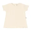 UAUA Ruffled T-Shirt Korte Mouwen - 3-6 Mnd - Crema