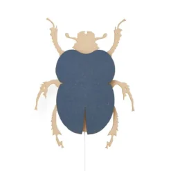 Van Tjalle en Jasper Beetle Muurlamp - Naturel / Blue