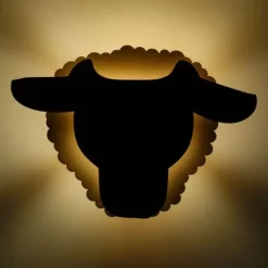 Van Tjalle en Jasper Schaap Muurlamp - Naturel / Black