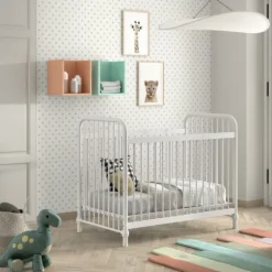 Vipack Bronxx Babybed - 60 x 120 cm - Mat Wit