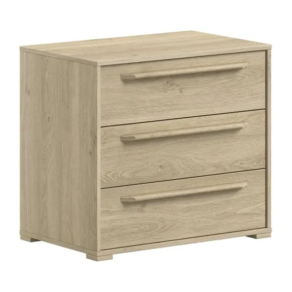 Vipack Commode 3 Laden - Sam - Eik