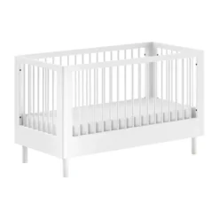 Vipack Forrest Babybed Met Ombouw - 70 x 140 cm - Beuk Wit