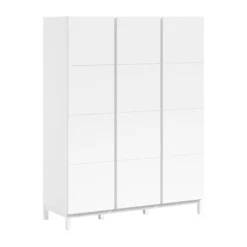 Vipack Kledingkast - Eva - 3-deurs - Wit