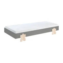 Vipack Modulo Bed 90 x 200 Cm Puzzle Grijs
