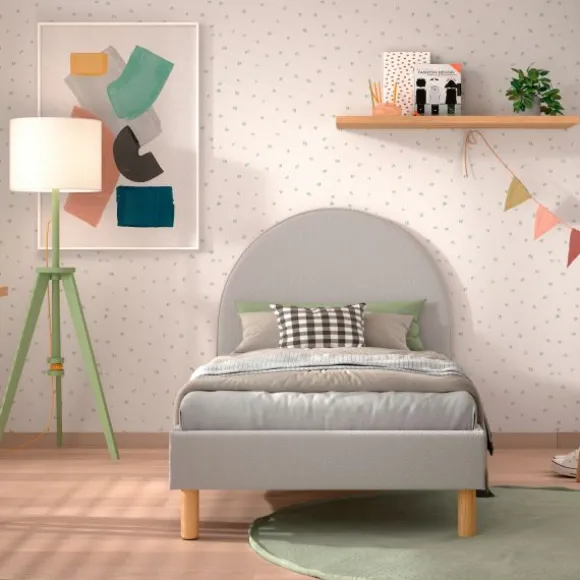 Vipack Moon Bed - 90 x 200 cm - Boucle Groen