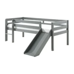 Vipack Pino Halfhoogslaper Met Glijbaan Grijs