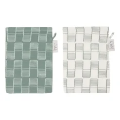 Witlof For Kids Sticky Stripes Washandjes - 2 Stuks