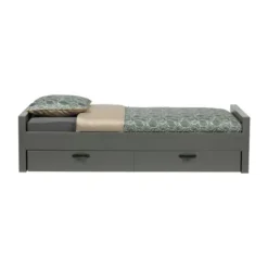 Woood Morris Bed Grenen Leem 90 x 200 Cm