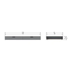 Woood Morris Bedlade Leem 90 x 200 cm