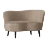 Woood Sara Fauteuil – Fluweel – Khaki