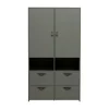 Woood Stage Kledingkast Soap Green 2-Deurs
