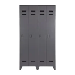 Woood Stijn Lockerkast Grijs 2-Deurs