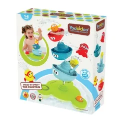 Yookidoo Badspeelgoed - Stack ‘N’ Spray Tub Fountain